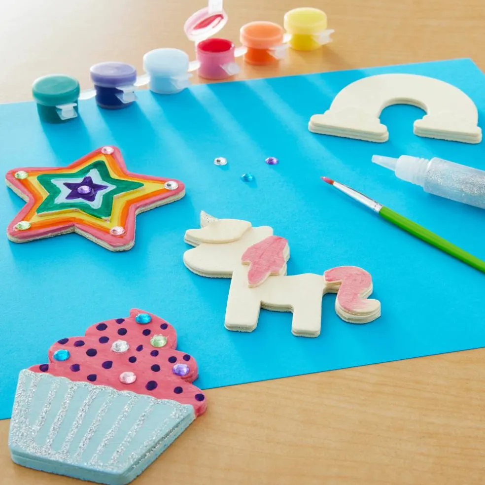 Color Zone® Paint Your Own Wooden Magnets