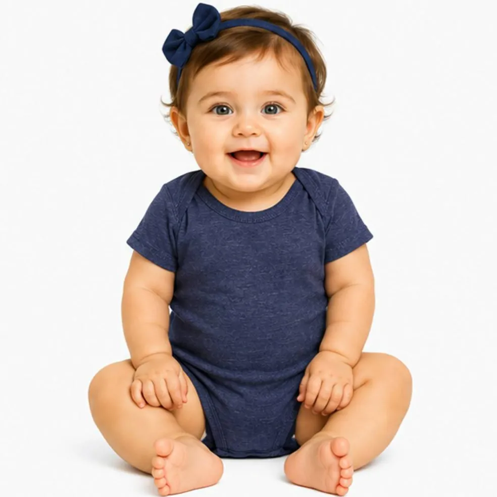 Combed Ring Spun Cotton Infant Fine Jersey Bodysuit