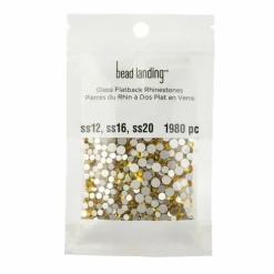 Combo Glass Flatback Rhinestones by Bead Landing™