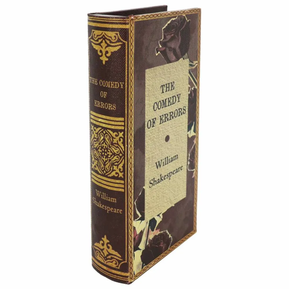 7.25" Comedy of Errors Shakespeare Decorative Tabletop Book Box by Ashland®