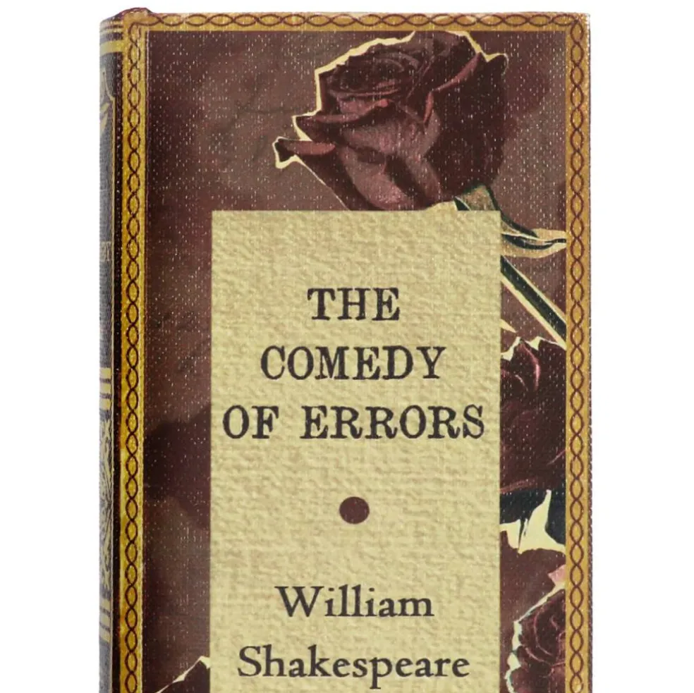 7.25" Comedy of Errors Shakespeare Decorative Tabletop Book Box by Ashland®