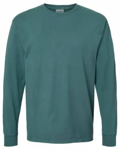 ComfortWash Garment Dyed Crewneck Long Sleeve T-Shirt Free Shipping