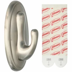 Command™ Brushed Nickel Decorative Hook