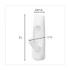 Command 3 lbs. Capacity Medium Plastic General Purpose Hooks - White (20/Pack)