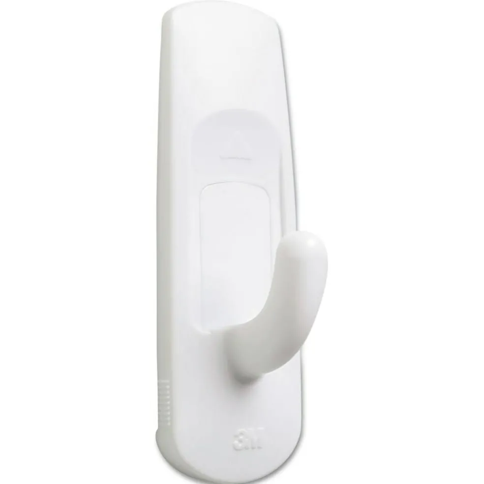 Command 3 lbs. Capacity Medium Plastic General Purpose Hooks - White (20/Pack)