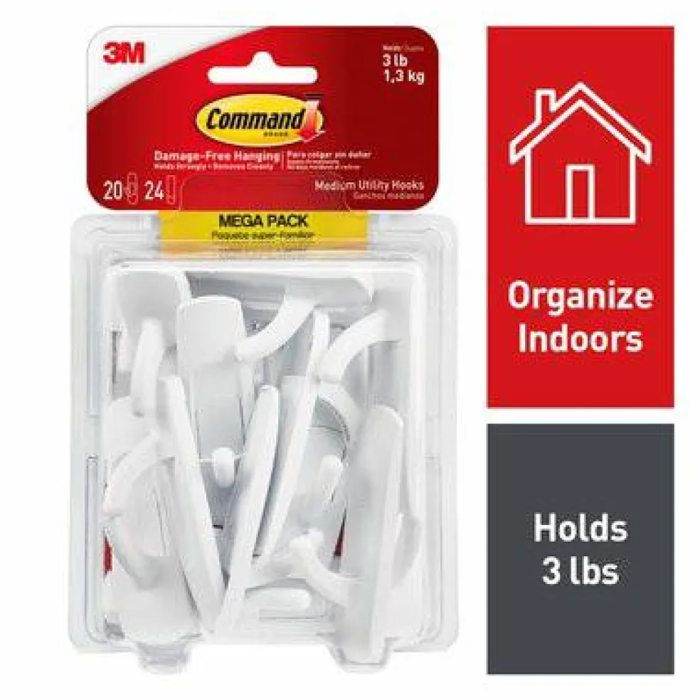 Command™ Medium Utility Hook Mega Pack 17001-MPES
