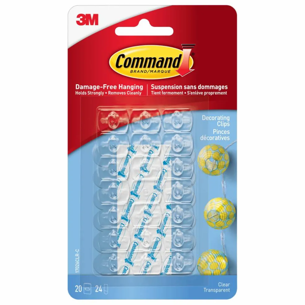 Command® Mini Clear Decorating Light Clips