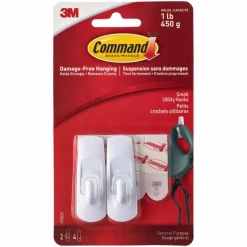 Command™ Utility Hooks, White