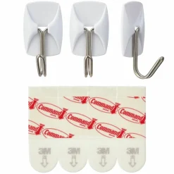 Command™ Wire Hooks, White