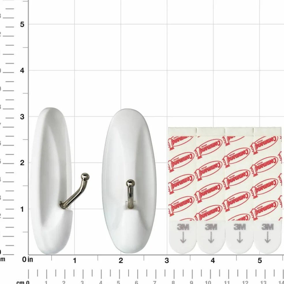 Command™ Wire Hooks, White