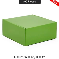 Compact Mailing Boxes Perfect Size 6" x 6" x 1" for Secure Shipping