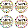 Confetti Happy Birthday Wear ’Em Badges, Pack of 32