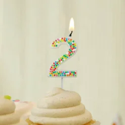 Confetti Number Birthday Candle by Celebrate It™