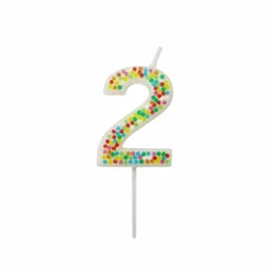 Confetti Number Birthday Candle by Celebrate It™
