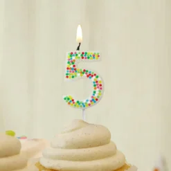 Confetti Number Birthday Candle by Celebrate It™