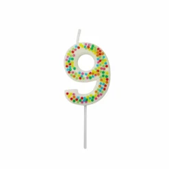 Confetti Number Birthday Candle by Celebrate It™