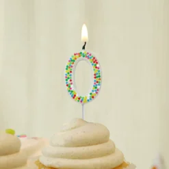 Confetti Number Birthday Candle by Celebrate It™