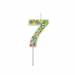 Confetti Number Birthday Candle by Celebrate It™