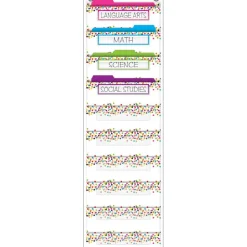 Confetti 10 Pocket File Storage Pocket Chart
