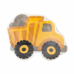 Construction Dump Truck Shaped Party Plate