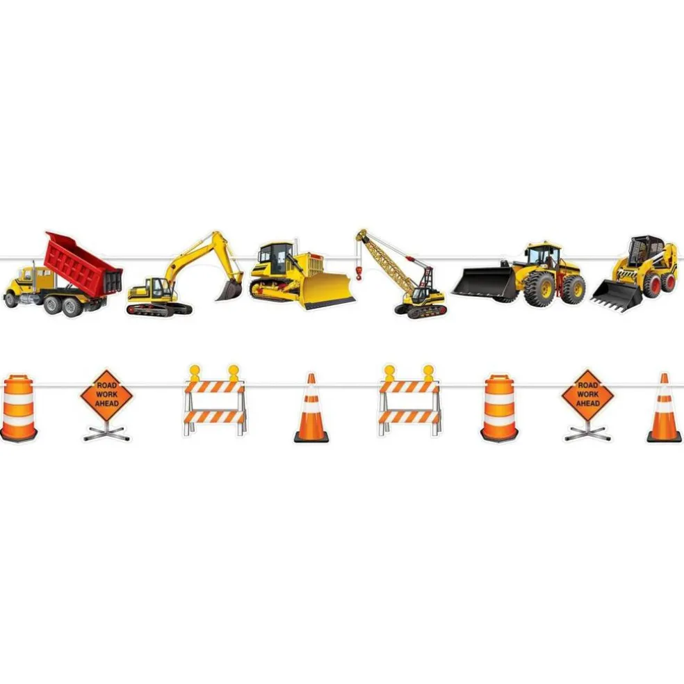 Construction Party Streamer Set