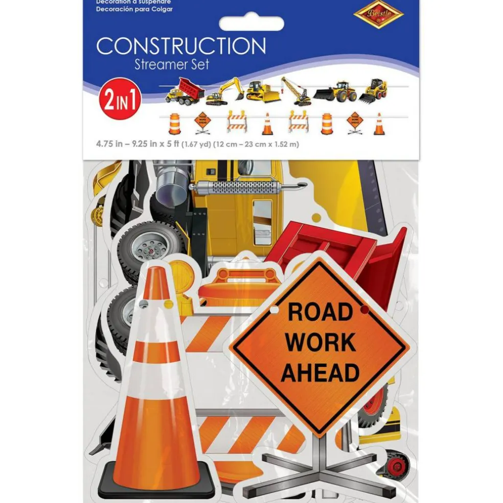 Construction Party Streamer Set