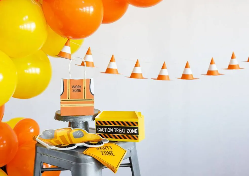 Construction Sign "Party Zone" Napkin