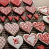 Contemporary Hearts Cookie Stencils | C351 by Designer Stencils |