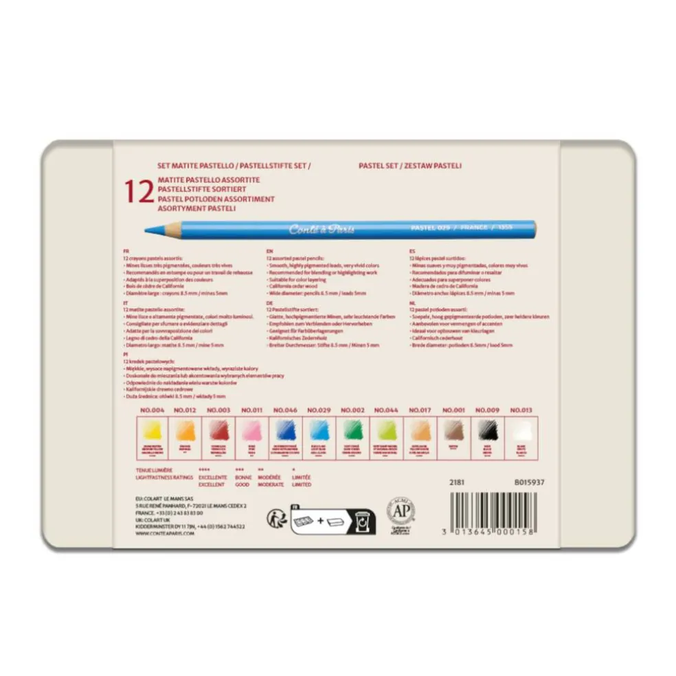Conté à Paris™ Assorted Pastel Pencils, 12ct.