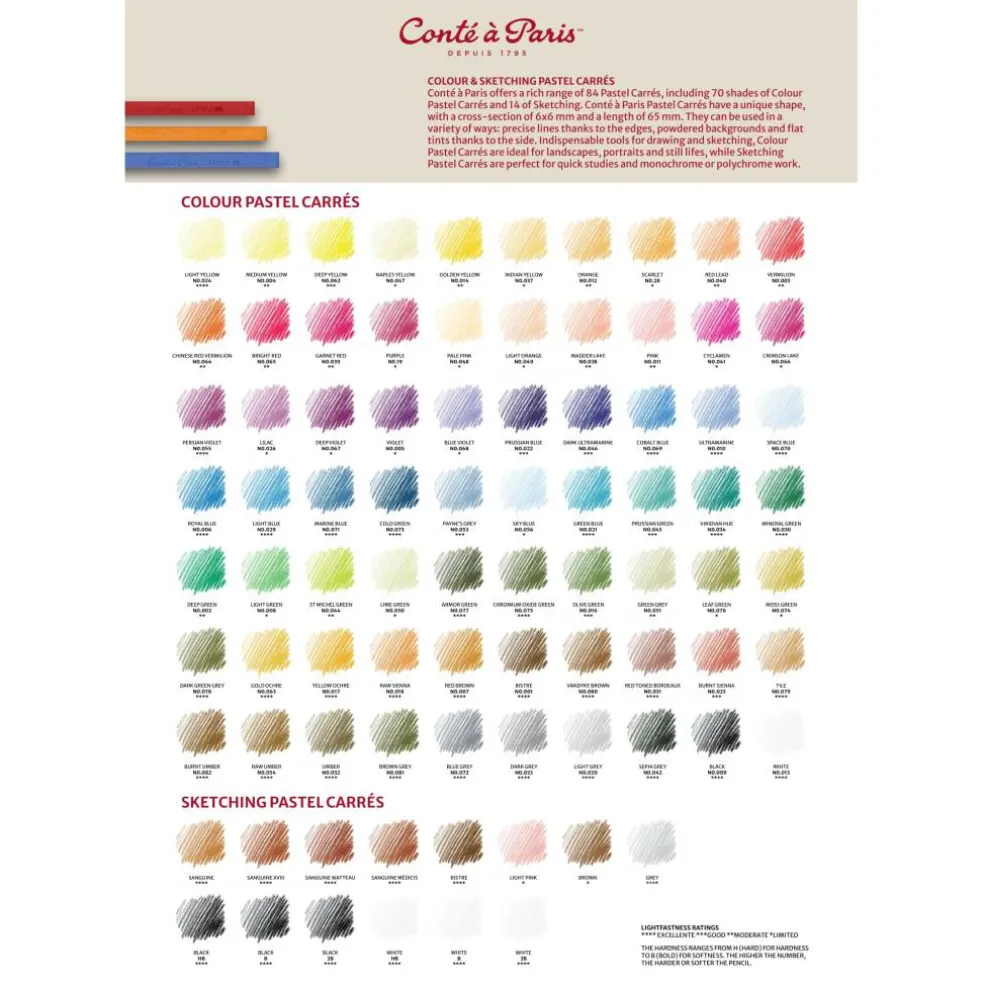 Conté à Paris™ Sketching Pastel Carrés, 2ct.