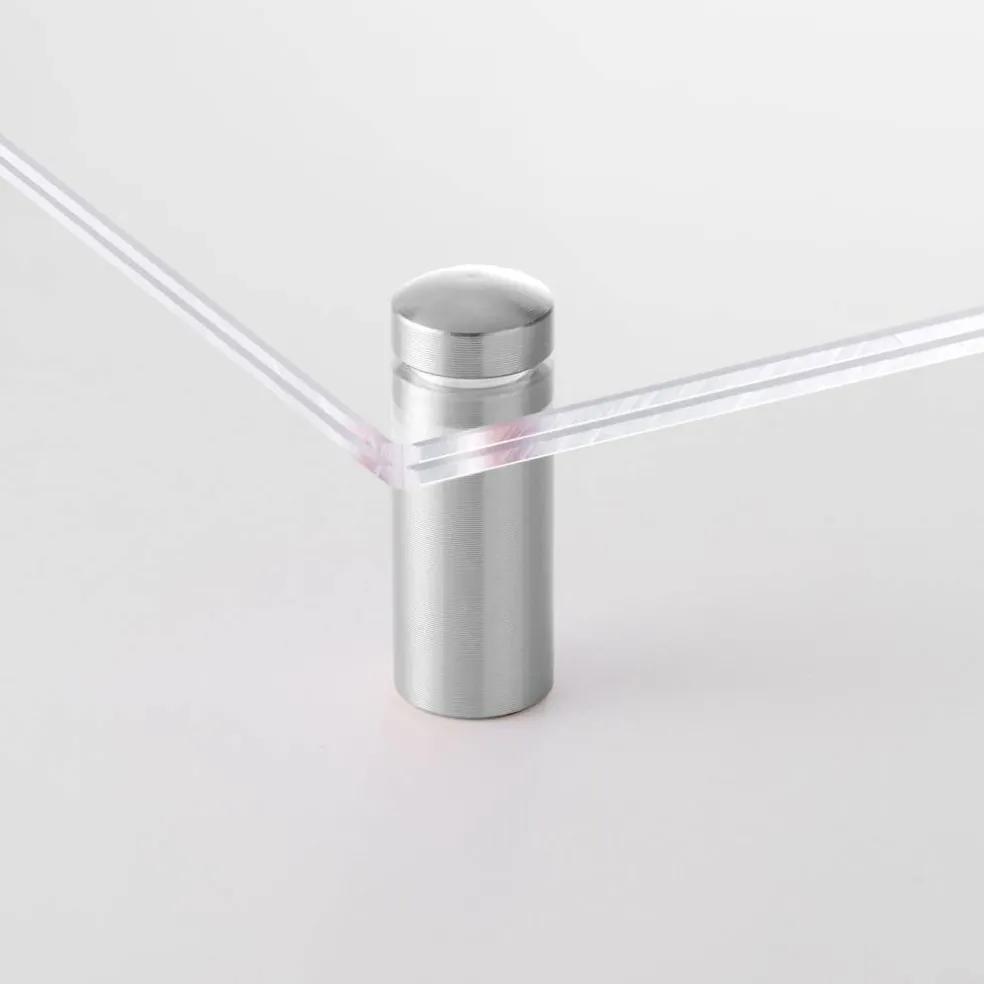 Cool Modern Frames Clear Acrylic Float Frame with Silver Hardware