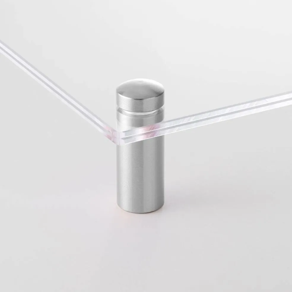 Cool Modern Frames Clear Acrylic Float Frame with Silver Hardware