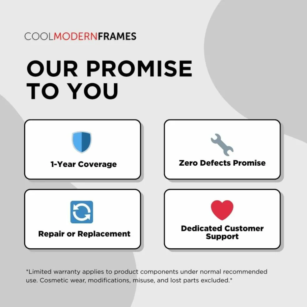 Cool Modern Frames Clear Acrylic Float Frame with Silver Hardware