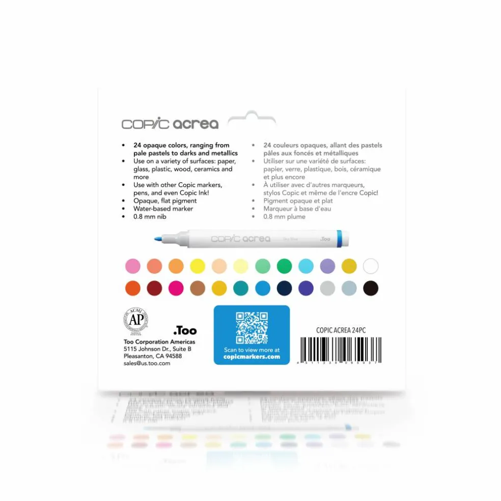 Copic® acrea 24 Colors Marker Set