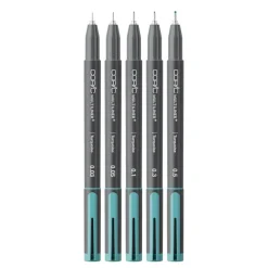 Copic® Multiliner+ Turquoise Pen Set