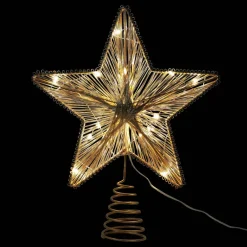 11.5" Copper Wire Star Lighted Tree Topper by Ashland®