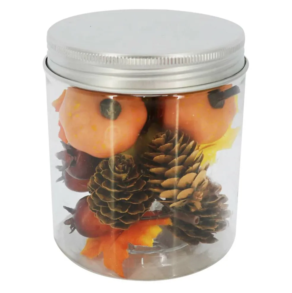 Coral & Green Pinecone, Pumpkin, Berry & Maple Leaves Decorative Components by Ashland®