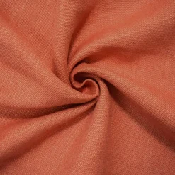 Coral Orange Linen Convington Slub Canvas Woven Fabric By the Yard
