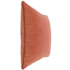 18" Coral Pink Velvet Stripe Pillow by Ashland®