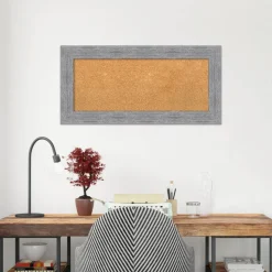 Cork Board, Bark Rustic Frame - Bulletin Board, Organization Board, Pin Board