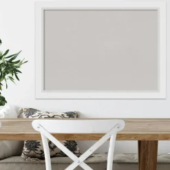 Cork Board, Blanco White Wood Frame - Bulletin Board, Organization Board, Pin Board