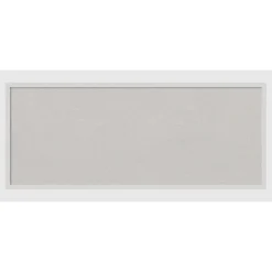 Cork Board, Blanco White Wood Frame - Bulletin Board, Organization Board, Pin Board