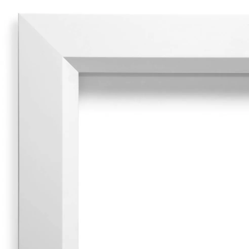Cork Board, Blanco White Wood Frame - Bulletin Board, Organization Board, Pin Board