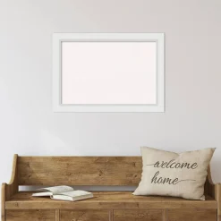 Cork Board, Blanco White Wood Frame - Bulletin Board, Organization Board, Pin Board
