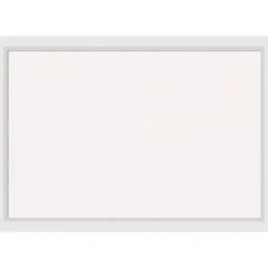 Cork Board, Blanco White Wood Frame - Bulletin Board, Organization Board, Pin Board