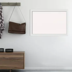 Cork Board, Blanco White Wood Frame - Bulletin Board, Organization Board, Pin Board