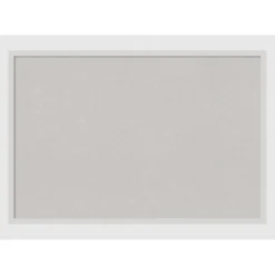 Cork Board, Blanco White Wood Frame - Bulletin Board, Organization Board, Pin Board