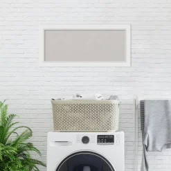 Cork Board, Blanco White Wood Frame - Bulletin Board, Organization Board, Pin Board