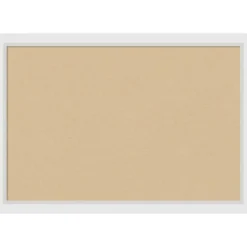 Cork Board, Blanco White Wood Frame - Bulletin Board, Organization Board, Pin Board
