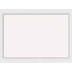 Cork Board, Blanco White Wood Frame - Bulletin Board, Organization Board, Pin Board